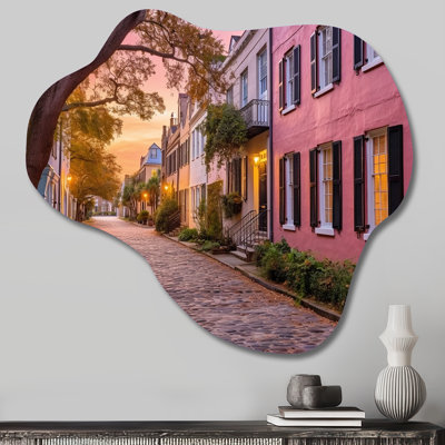 South Carolina, charme historique de Charleston - nuage, Caroline du Sud, art mural en métal, reproduction de sculpture murale asymétrique en métal