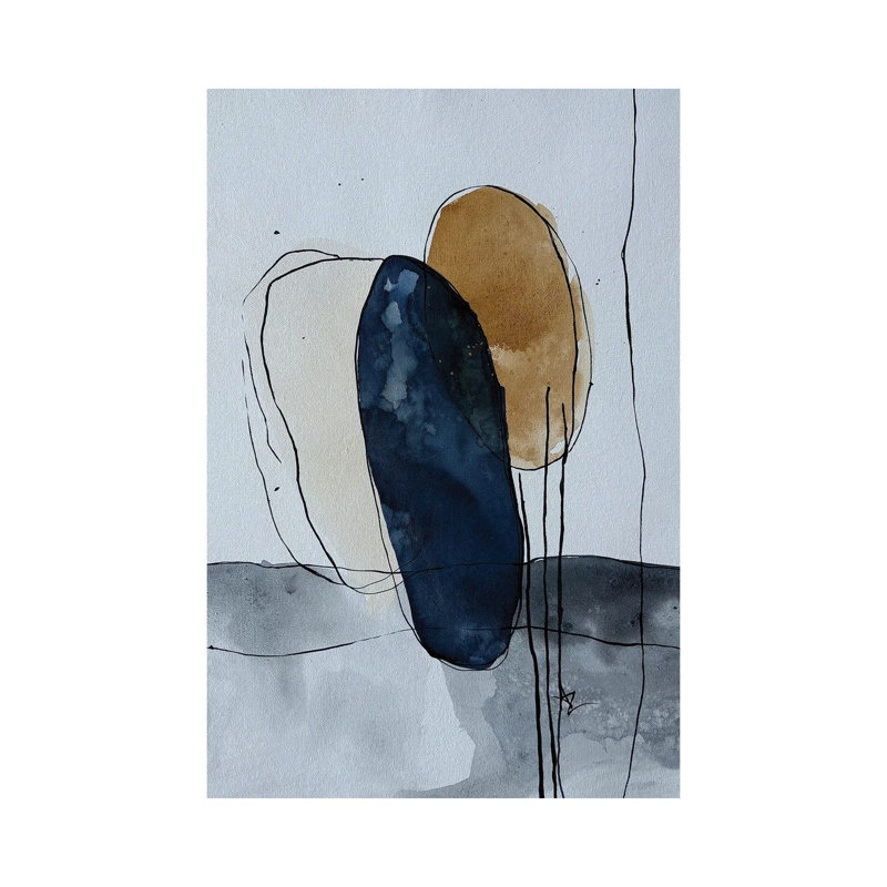 «Simple Abstract Forms», reproduction d'art sur toile tendue, Wrapped Canvas, Ne s’applique pas, H 18 po x l 12 po
