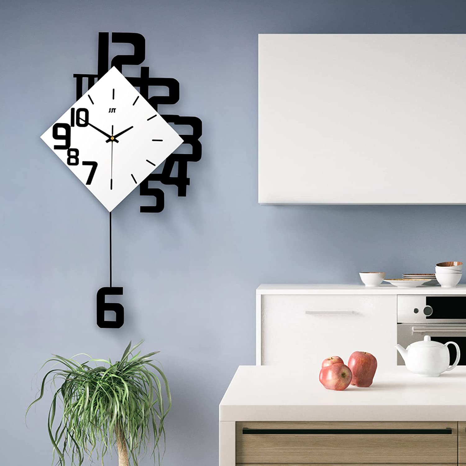Ebern Designs Tynesha 20 Inch Modern Large Wall Clock for Living Room ...