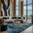 Machine Washable Green Area Rug-1747007632