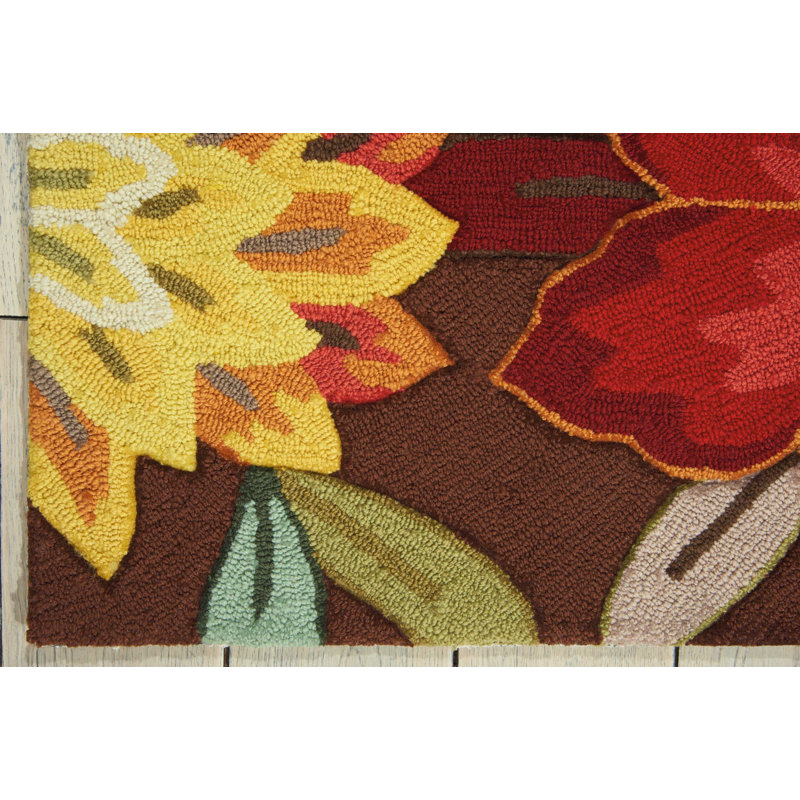 Floral Hand Woven Area Rug, Rectangle 244 x 320cm