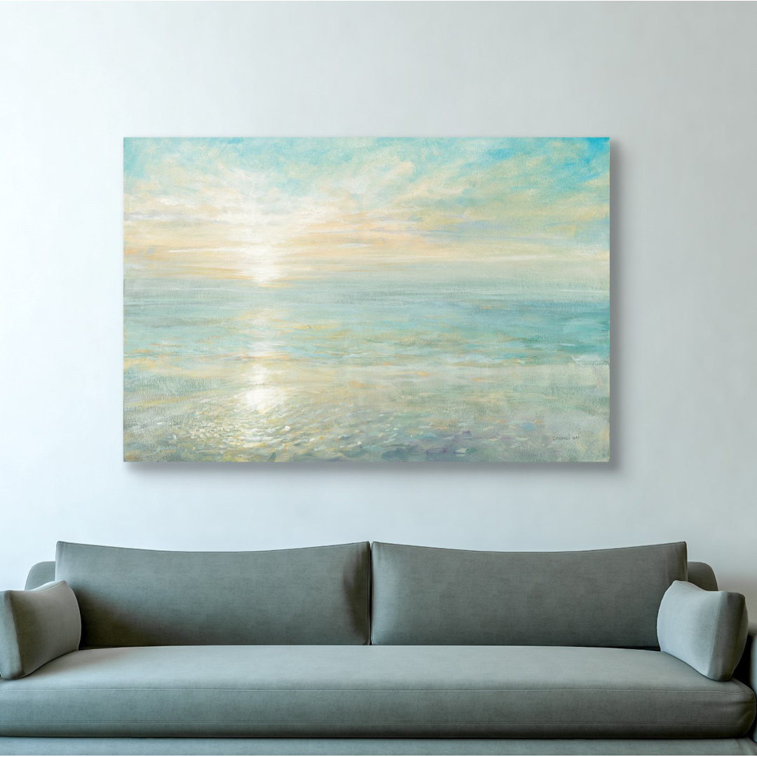'Sunrise' Wrapped Canvas Print on Canvas Highland Dunes 