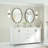 Juriana Metal Shatterproof Modern Flat Oval Vanity Decorative Wall Mirror-1072711937-1072711938