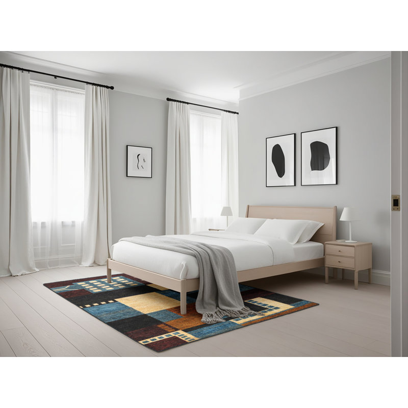 Brynne Abstract Indoor Rug, Rectangle 5' x 7'