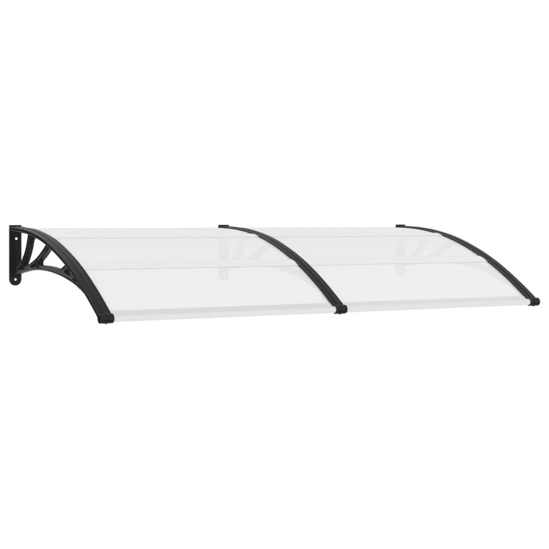 Door Canopy, Black/Clear