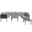 8-Person Outdoor Sectional Sofa Set With Cushions And Tables