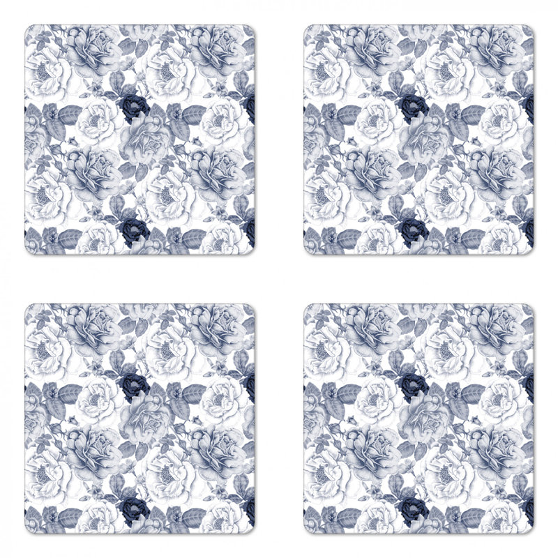 Sous-verre shabby flore