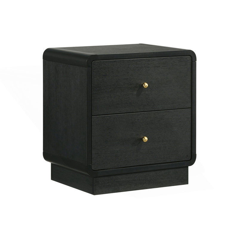 2-Drawer Nightstand, Bedside Table