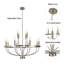 Lustre géométrique 12 lumières Pippy-924786003