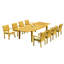 Caranas Outdoor 9 - Piece Teak Dining Set