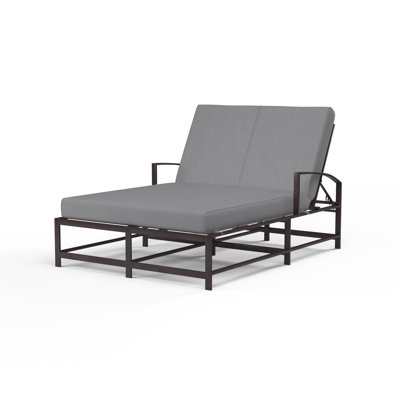 La Jolla Double Chaise Lounge with Cushion