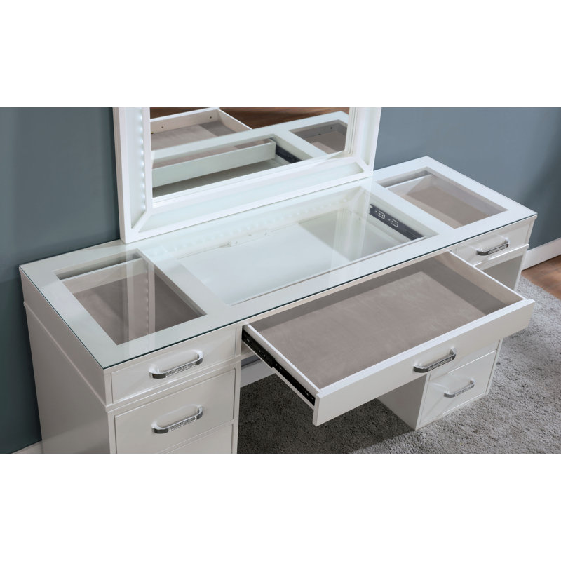 Bronn 3-Piece Vanity Set, White