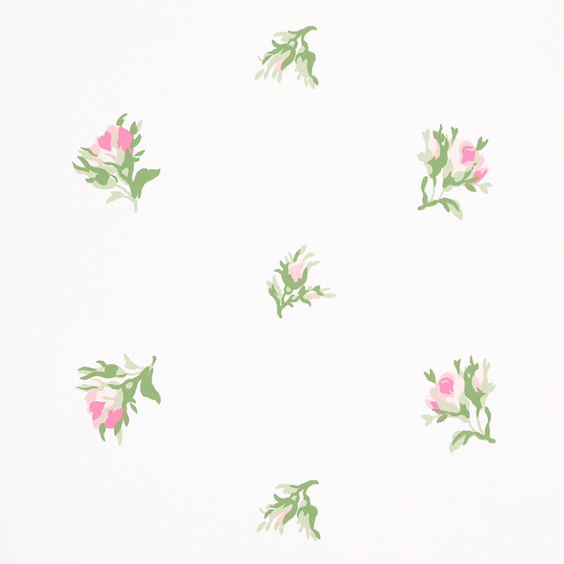 Margie Floral Wallpaper, Rose