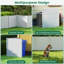 Costway Outdoor 48"l X 48"h Pvc Privacy Fence Panels With Ground Stakes-100249310