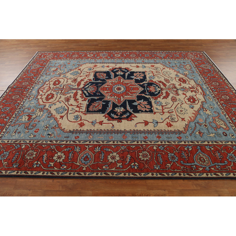 Tapis oriental en laine Heriz Serapi noué à la main 8 x 10