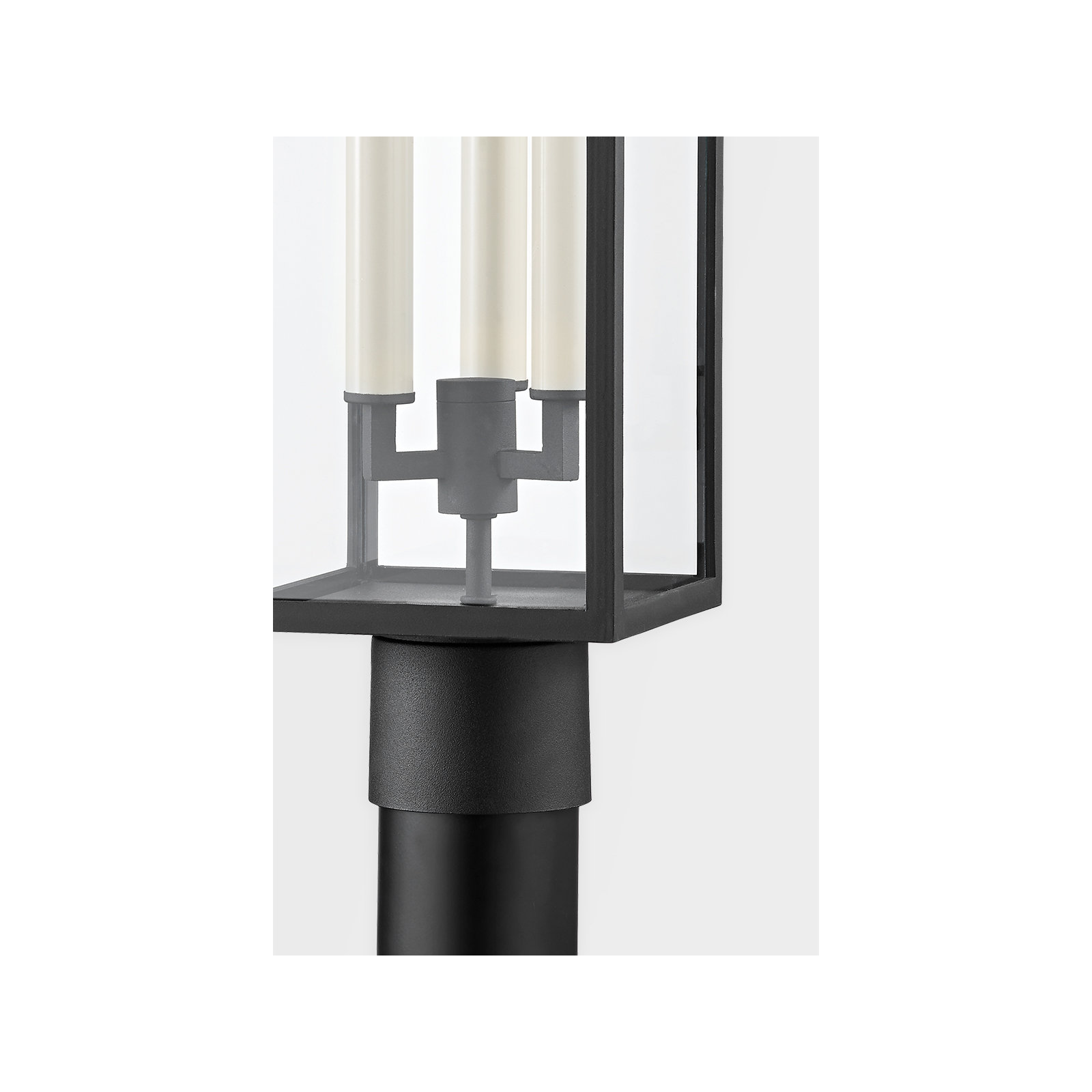 Brookstead Single Light Outdoor Wall Light, Textured Black, 18" H x 7.5" W x 7.5" D