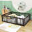 Guerriero Wooden Daybed Frame with Fence-1236834003-1236834001