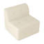 Canapé à siège simple, canapé modulaire compressé, canapé en velours côtelé de style minimaliste moderne, canapé-lit pour le salon, la chambre à coucher, canapé-lit compressé confortable - Design économe en espace - BLANC-246870646