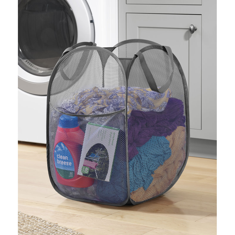 Panier à linge Pop & Fold, Gris