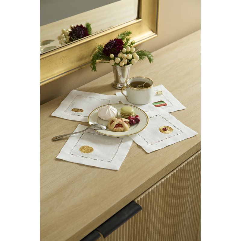 Biscotto Linen Square Napkins