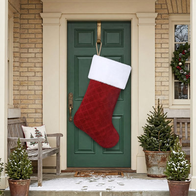 Chaussette de Noël matelassée géante 4 pi