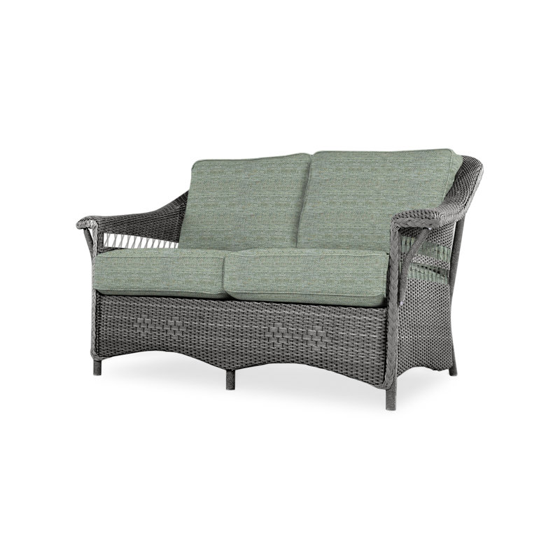 Nantucket Outdoor 2 - Seat Loveseat, Loveboat Mint, Pewter