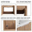 Meuble-lavabo mural simple 36 po avec comptoir en résine et armoire d'appoint Eskar-1589100786