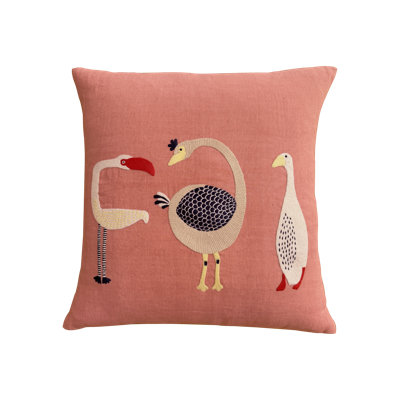 Birds Pillow Cover 20x20 Inch