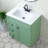  30'' Olive Green Freestanding Single Bathroom Vanity With Ceramic Top