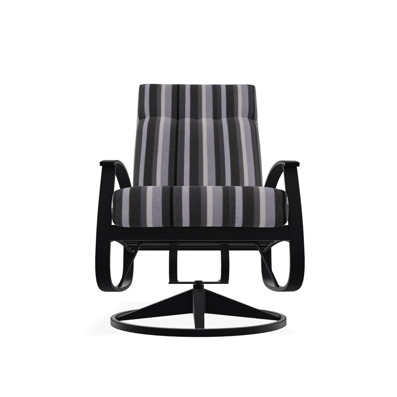 Belle Isle Outdoor Lounge Chair, Black, Tabloid Cloud