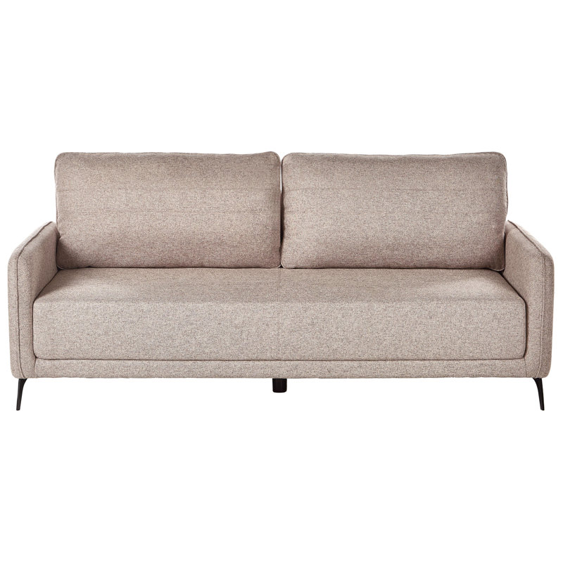 3 Seater Sofa Bed, Brown Tweed