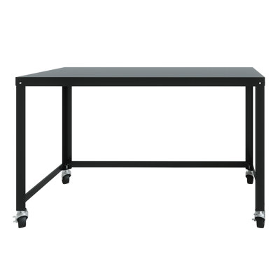 Bureau mobile en métal prêt à assembler Yeomans de 48 pouces de largeur pour le bureau à domicile