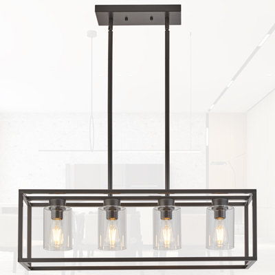 Dionna 4 - Light Dimmable Rectangle Chandelier