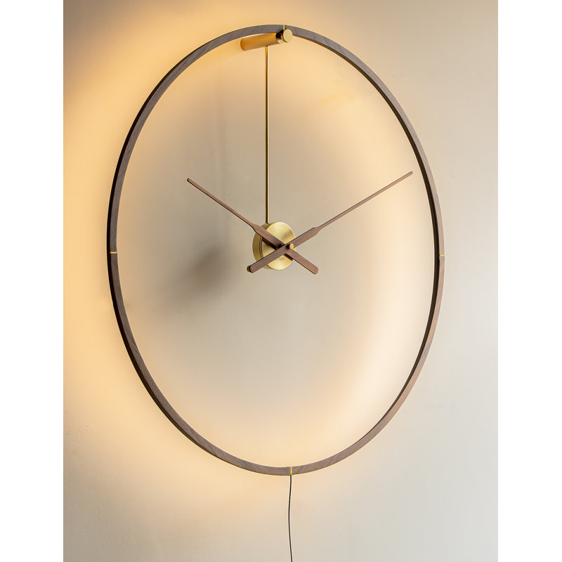 Horloge murale en bois massif Ombra, Moyen
