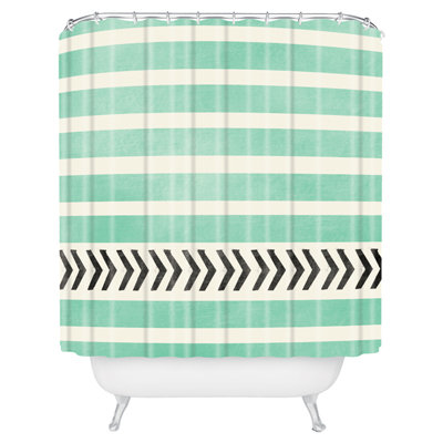 Canela Striped Shower Curtain