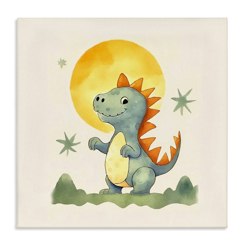 «Dino Under Moonlight» par Andrea Haase, H 24 po x l 24 po