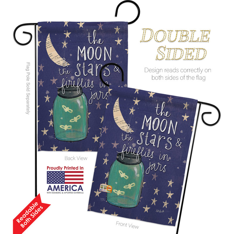 Double Sided 18.5'' H x 13'' W Polyester Flag Set