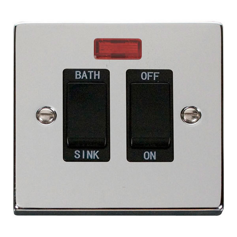Polished Chrome 20A DP Sink/bath Switch
