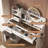Adlai 42 in White Makeup Vanity with LED Round and Outlet