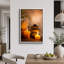 «Zen Stones Massage Spa with Warm Burning Candle», impression verticale sur toile, art mural-124834393-56324662