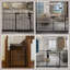 Barrière de sécurité extra large à fermeture automatique pour animaux de compagnie - fixée à la pression, réglable de 62,2 po à 71,7 po - noire pour portes / escaliers, résistante aux animaux de compagnie-106668216-106668220
