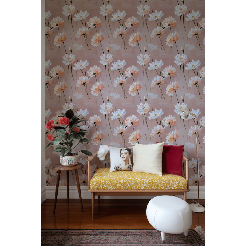 Murale peinte Blush Daisy