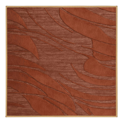 Machine Washable Abstract Brown Area Rug