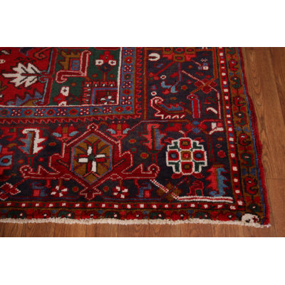 Geometric Red Traditional Area Rug 10x13