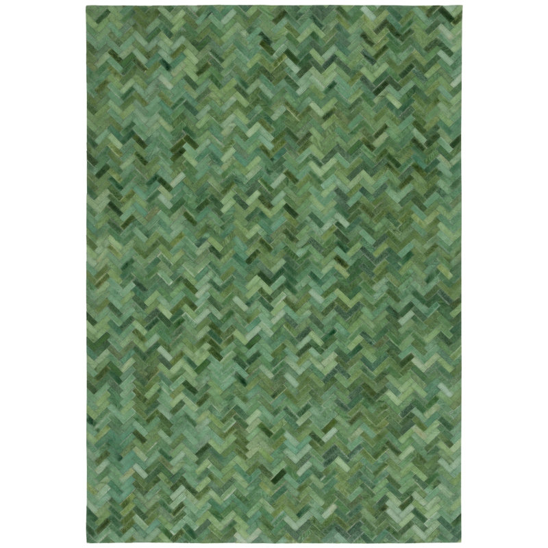 Tapis en cuir tissé à la main Studio Leather 111, Rectangle 4pi x 6 pi
