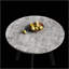 Table de salle à manger moderne et minimaliste circulaire, texture de ciment gris, polyvalente pour les cuisines, les bureaux et les petits espaces, 31,5 pouces