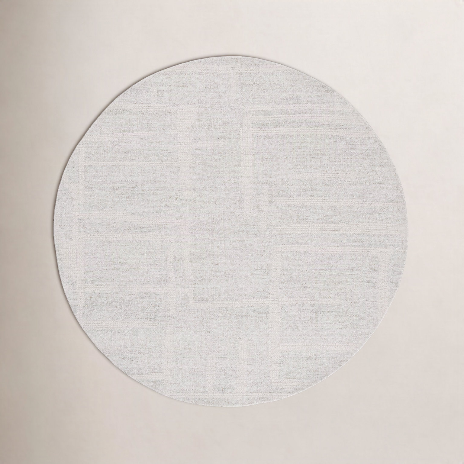 Arthella Hand-Tufted Abstract Wool Rug, Round 6'