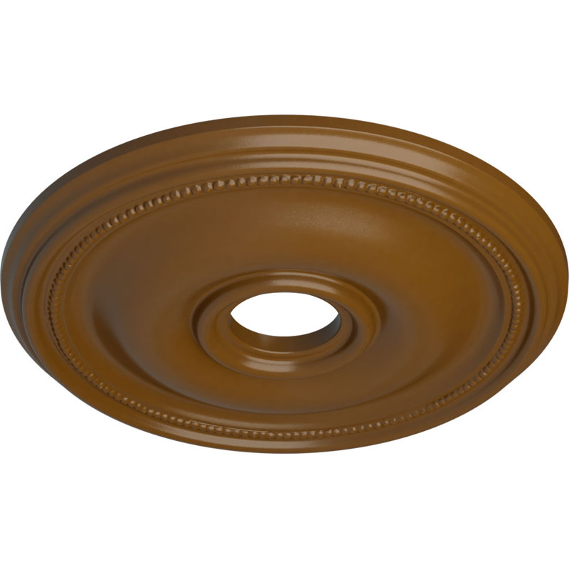 Plafonnier papillon Endurathane Terrones de 17 7/8 po x P 3 7/8 po x P 1 po (convient aux auvents jusqu'à 3 7/8 po), finition or pâle peinte à la main