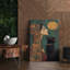 Superbe peinture sur toile décorative de 19,7 po x 27,6 po | 100% toile avec cadre 100% bois (épaisseur: 0,8 x 1,2 pouces) | Parfaite pour le salon, la chambre à coucher ou le bureau, cette œuvre d'art élégante convient à tout espace-1434548523
