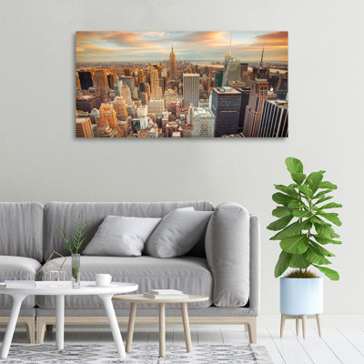 New York Bird Flight - No Frame Print on Canvas